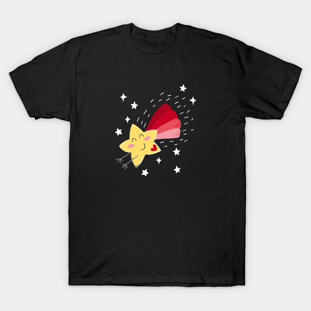 Rainbow comet T-Shirt by JoanaJuheLaju1